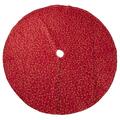 Tistheseason 70 in. Ari Embroidered Christmas Tree Skirt, Burgundy TI3748224